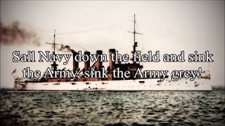 Anchors Aweigh 1906 Lyrics Song of the US Navy [upl. by Evangelist]