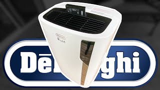 Delonghi Pinguino 12500 BTU Portable Air Conditioner ReviewUnboxDemo [upl. by Ahcsap]