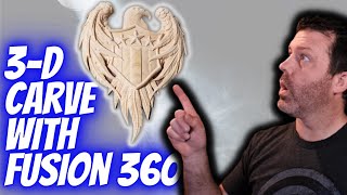 CNC Carving with the Fusion360 Free License [upl. by Hpeseoj]