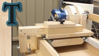 Router Lathe Duplicator Build Pt2 [upl. by Enelram]