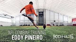 Eddy Pineiro  NFL Combine Kicker Training  Kohls Kicking Camps [upl. by Cuhp425]