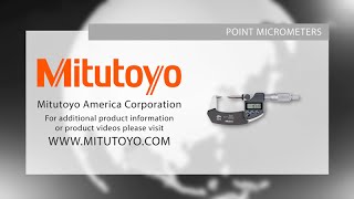 Point Micrometer Demo  Mitutoyo America [upl. by Adnirak]