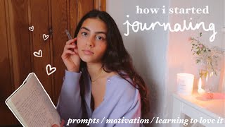 how i started journaling  prompts motivation amp learning to love it [upl. by Sandberg148]