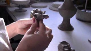 Hand made Ceramic Rose Italian Ceramics of Bassano [upl. by Nevla]