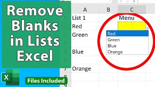 Ignore Blanks in Data Validation Lists in Excel [upl. by Hackathorn506]