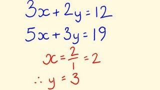 Simultaneous Equations  Algebra Math Trick [upl. by Nauqe]