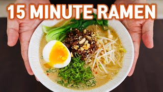 15 Minute Authentic RAMEN at Home Easy TANTANMEN [upl. by Allistir743]