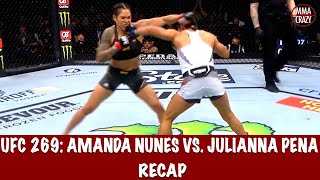 UFC 269 Amanda Nunes vs Julianna Pena Recap [upl. by Aronson]