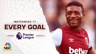 Every Premier League goal from Matchweek 17 202324  NBC Sports [upl. by Weibel]