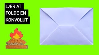 Hvordan folder man en konvolut i papir  Origami [upl. by Narib]