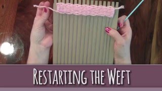 Weaving on a Cardboard Loom PART 2 [upl. by Aikar]