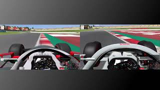 F1 2022 Onboard lap Barcelona  comparison with 2021  Automobilista [upl. by My894]