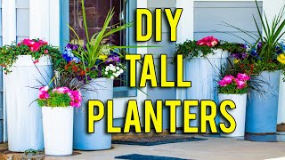 How To Make Tall Planters  SO EASY [upl. by Inaliak]