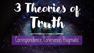 Epistemology Three Theories of Truth Correspondence Coherence Pragmatic [upl. by Plate]