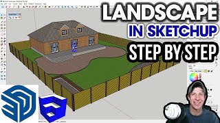 How to Model a Landscape in SketchUp  STEP BY STEP Tutorial [upl. by Hymie]