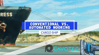 Conventional vs Automated Mooring Of Cargo Ships  Life At Sea [upl. by Enois]