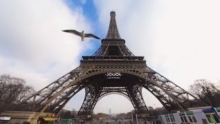 360 VR Tour  Paris  Eiffel Tower  Tour Eiffel  All levels  Air panoramic view  No comment tour [upl. by Aixela]