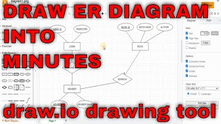 How to draw ER diagram  Entity Relationship Diagram  drawio [upl. by Anilehs494]