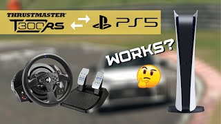 Does the Thrustmaster T300 work on a PS5 PlayStation 5  Gran Turismo Sport PS5 Gameplay [upl. by Nylareg]