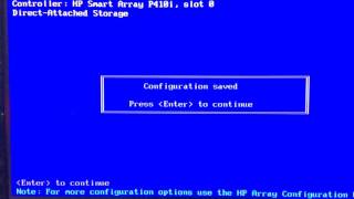 HP Smart Array P410i Controller  RAID Configuration [upl. by Nylesor919]