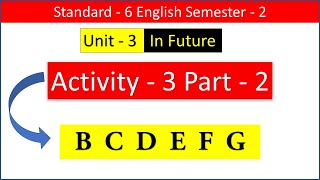 Std 6 English sem 2 unit 3 Activity 3 part 2 [upl. by Issor]