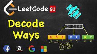 Decode Ways  LeetCode 91  C Java Python [upl. by Arria]