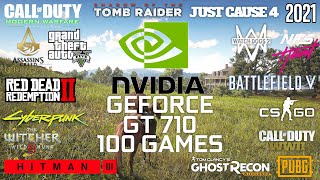 GeForce GT 710 in 2021  Test in 100 Games [upl. by Ahsekram145]