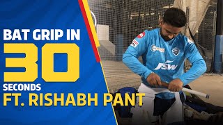 WATCH Rishabh Pant Changes His Bats Grip in 30 seconds  Delhi Capitals [upl. by Jilli]