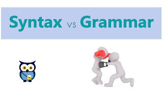 Syntax versus Grammar [upl. by Furlong]