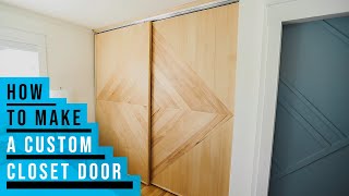 How To Make Custom Sliding Closet Doors [upl. by Dahraf667]