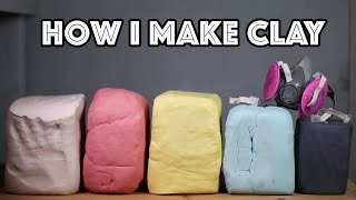 How I Make Clay at Home  Pottery  Ceramics [upl. by Idnahk]