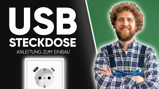 USB Steckdose einbauen amp anschließen Montage Anleitung [upl. by Akemyt]