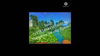 Mangrove Swamp Spawn Seed Minecraft BEDROCK 119 [upl. by Jade970]