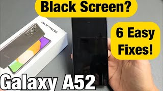 Galaxy A52 Black Screen Screen Wont Turn On FIXED [upl. by Astiram314]