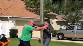 Road rage brawl caught on camera in Florida [upl. by Madanhoj]