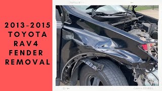 How to remove a 20132018 Toyota Rav4 fender  ReveMoto [upl. by Voccola]