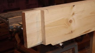 Learning To Timber Frame Made Easy Part 1 The Tenon [upl. by Egroej]