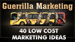 Guerilla Marketing  Ambush Marketing  40 Low Cost Ideas  Dr Vivek Bindra [upl. by Ahnavas]