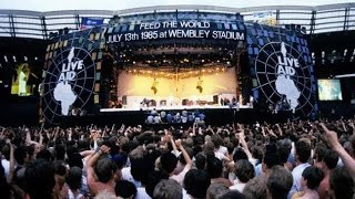 Wembley Stadium sings quotFor Hes A Jolly Good Fellowquot BBC  Live Aid 7131985 [upl. by Konstantine400]