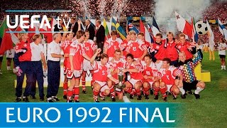 Denmark v Germany UEFA EURO 92 final highlights [upl. by Auos]