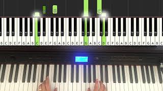 Waltz No 2 by Shostakovich The Second Waltz how to play the piano easy piano tutorial Synthesia [upl. by Eniagrom119]