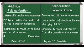 Addition polymerization and Condensation polymerization HINDI [upl. by Shir]