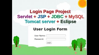 Login page project using Servlet  JSP  JDBC  MySQL  Tomcate Step by Step [upl. by Shaper]