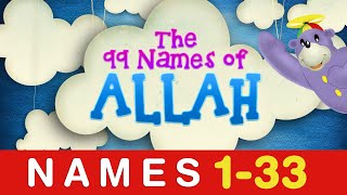 Learn the 99 Names of ALLAH with Zaky 1 to 33 [upl. by Rosenblast]