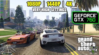 GTX 760  GTA 5  V  1080p 1440p amp 4K [upl. by Ayikin325]