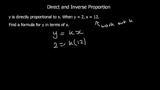 Direct and Inverse Proportion [upl. by Notnroht]