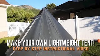 Make your Own Backcountry Tipi Shelter [upl. by Omocaig971]