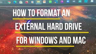 How to Format an External Hard Drive for Windows and Mac [upl. by Pare]