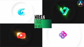 Clean Logo Intro Reveal ★ DaVinci Resolve Templates ★ [upl. by Eimma674]