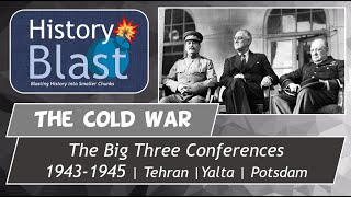 The Big Three Conferences  Tehran Yalta Potsdam  WW2 Ends Cold War Begins [upl. by Madra231]